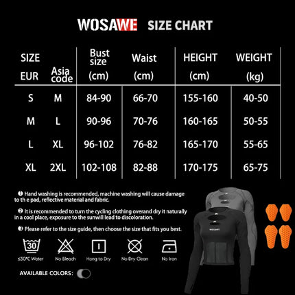 WOSAWE Motorcycle Jacket Women Summer Hollow Mesh Breathable Long Sleeve Motorbike Riding Gear External Removable Pads Short Top