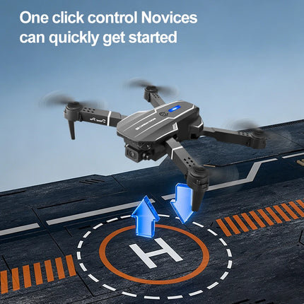Folding RC Drone HD Dual Camera 120° Wide Angle 50X Digital Zoom HD Image Transmission LED Light Portable Design With Storage Bag Indoor Outdoor Flight Drone