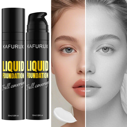 1PC Pure White Liquid Foundation for COS stage Face Korean Makeup Gifts Waterproof concealer Mixable  Foundation Adjuster Lighte