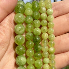 Green Peridot jade / 10mm 36 to 37pcs