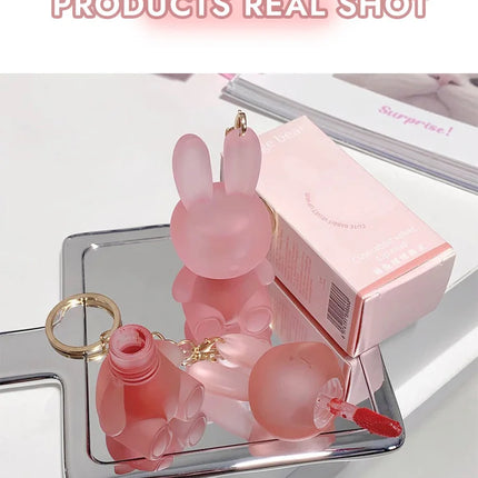Gege Bear Rabbit Lip Glaze, Matte Velvet Lip Clay Long-lasting Color Non-drying Lipstick