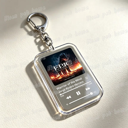 Music Epic The Musical Keychain for Women Accessories Bag Odysseus Poseidon Greek Mythology Album Keyings Jewelry Gifts
