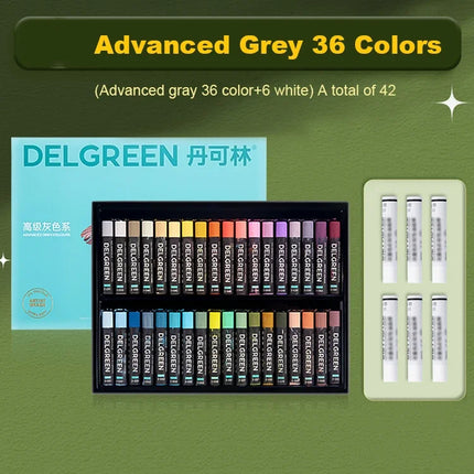 DELGREEN Artist Soft Oil Pastel Set Professional Painting Drawing Graffiti Art Crayons Washable Non Toxic 24/36/48/72 Colors