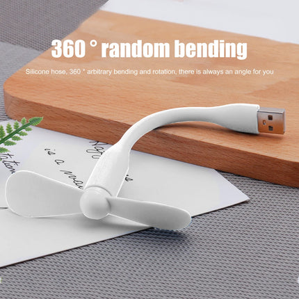 USB Small Fan Flexible Bendable Mini Fan For Power Bank Laptop PC Charger Portable Hand Cooling Fans For Computer Summer Gadgets