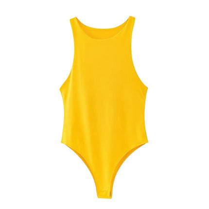 2025 summer solid sexy bodycon women bodysuits female 8 color green slim casual bodysuit chic lady club short playsuits femme