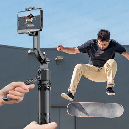 1630mm/64in C17 Tripod Selfie Stick 360° Auto Rotation Shooting Quadruped Phone Stand Face Track Bluetooth Remote Control Tripie