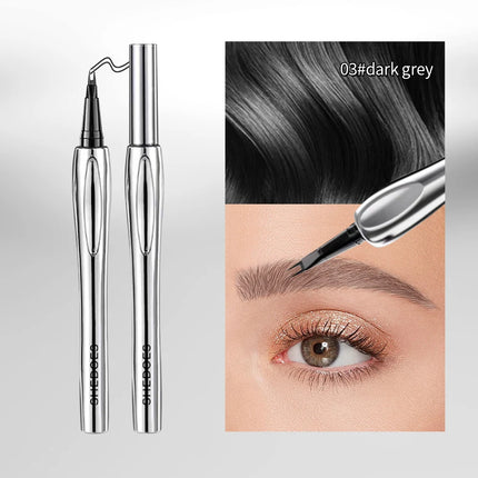 1PC fine pointed eyebrow pencil, smooth and easy to control, durable, waterproof and sweat proof, non fading
