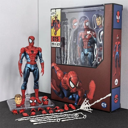 Ct Toys Spider-Man Mafex 075 Figure The Anazing Spiderman Comic Ver Mafex 185 Action Figure Figurine Model Toys Gift