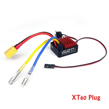1060 RTR 60A ESC Brushed Electronic Speed Controller 2-3S LiPo Waterproof BEC 6V3A for 1/10 Axial SCX10 TRX4 TRX6 D90 HPI