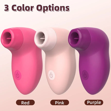 Powerful Clitoris Sucker Vibrator Oral Sex Tongue Nipple Clit Stimulation Massager Suck Vibrator Masturbator Sex Toys for Adults