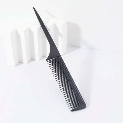 Carbon fiber hair comb, heat-resistant pointed tail comb, salon barber and home use,special for real hair wigs