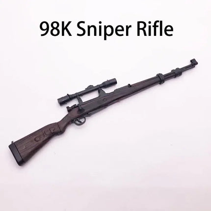 1/6 Gun Model 98K G43 Rifle Type 38 M200 Sniper Rifle RPG Plastic Assemble Soldier Gun For 12" Action Figure Toy Ornament