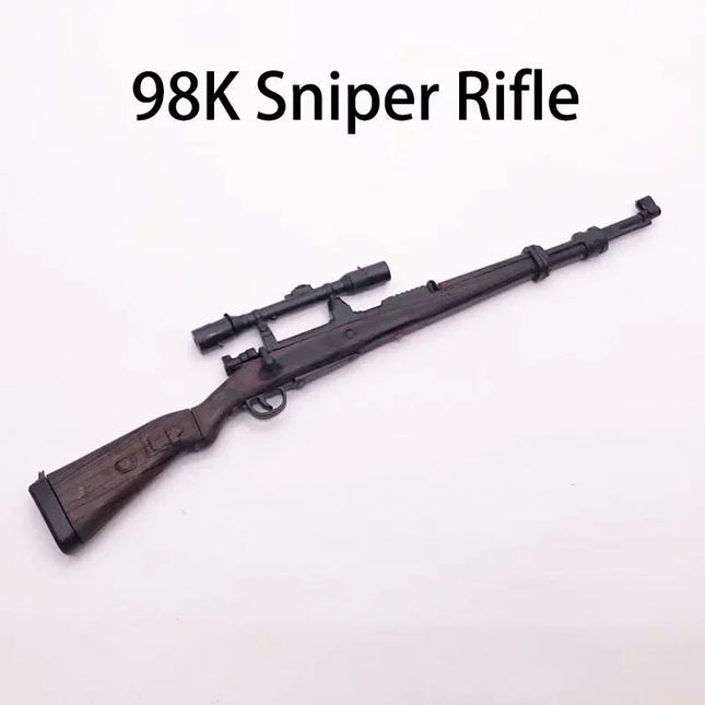 1/6 Gun Model 98K G43 Rifle Type 38 M200 Sniper Rifle RPG Plastic Assemble Soldier Gun For 12" Action Figure Toy Ornament
