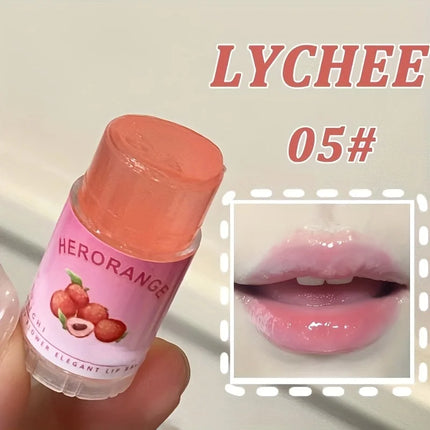 Herorange Lip Flower Elegant Lip Balm Long-Lasting Moisturizing Refreshing Non-Sticky Prevents Dryness and Reduces Lip Lines Primer Christmas Gift
