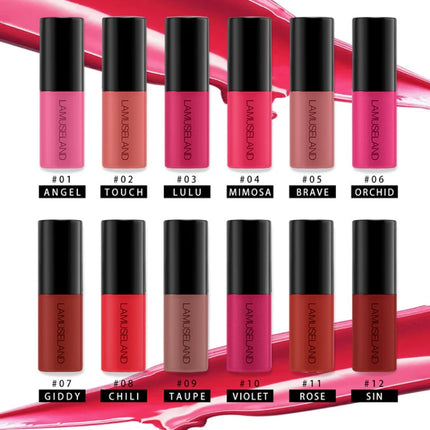 12 Colors Mini Liquid Matte Lipsticks Set Waterproof Non-stick Cup Long Lasting Velvet Lip Gloss Cosmetics Make Up Lip Glaze