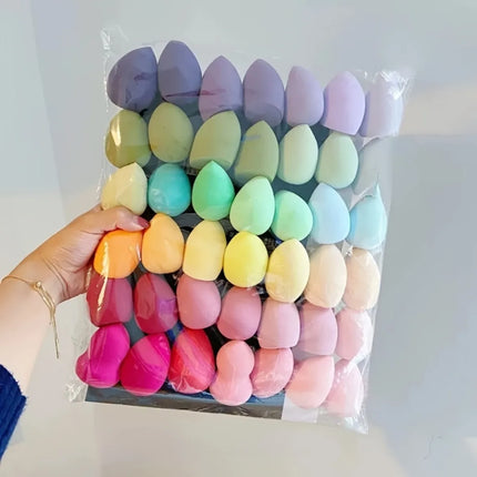 14PCS Makeup Sponge Set - 12 Ultra-Soft Beauty Blenders + 2 Storage Boxes, Latex-Free for Foundation & Powder