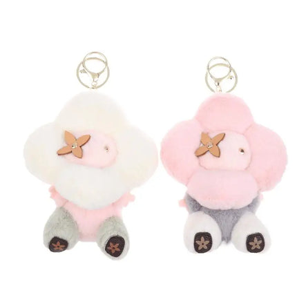 1PCS Sunflower Plush Hanging Ornament Backpack Hanging Chain Car Keychain Women's Bag Pendant