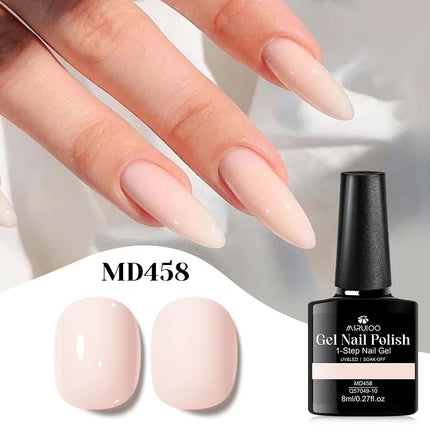 8ml 1-Step Gel Nail Polish No Need Base Top Coat Quick Dry Red Pink Semi Permanent UV/LED Varnishes DIY Nail Art Manicure Vernis
