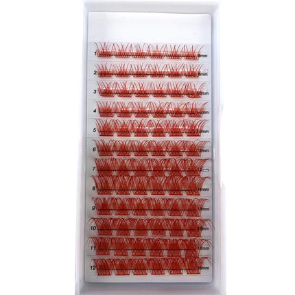 Mix Color Russian Volume beam Eyelashes Segments Natural Lashes DIY Cluster Eyelashes Segment Lashes Mixed size Rainbow Eyelash
