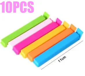 10-50Pcs Portable Kitchen Storage Food Snack Seal Sealing Bag Clips Sealer Clamp Plastic Tool Kitchen Accessories Bag Clip