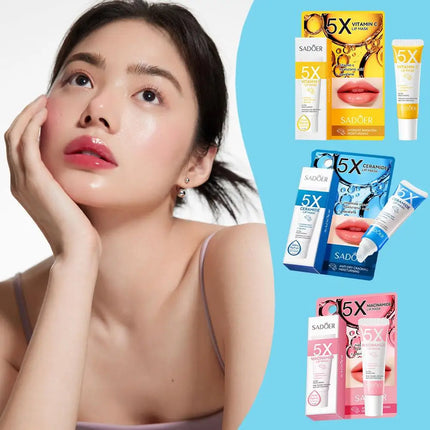 Vitamin C Moisturizing Lip Mask Plump Lips Nourishing Hydrating Lip Balm Lip Plumper Lipstick for Beauty Lips Skin Care