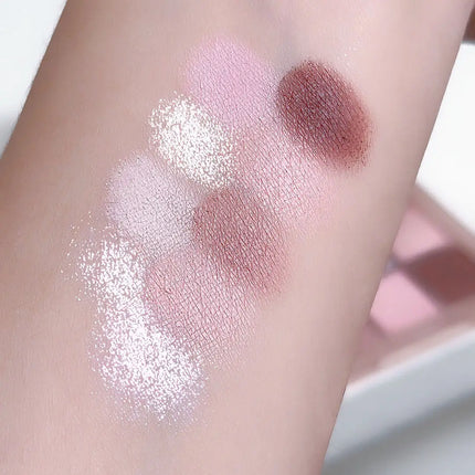 DIKALU New Shell Nine Color Eyeshadow Plate Powder Purple Low Saturation Earth Blush High Light Lying Silkworm Brightening Compr
