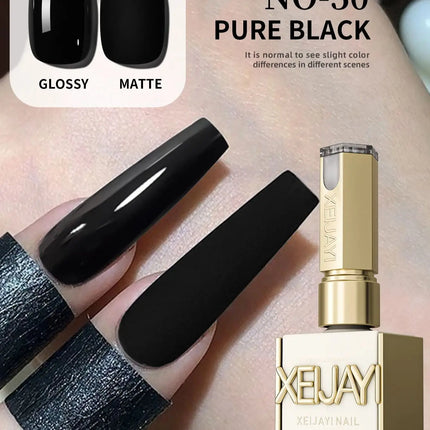 15ml Black UV/LED Nail Polish, unscented, high - gloss, fragrance - free. For French manicure, salon & DIY