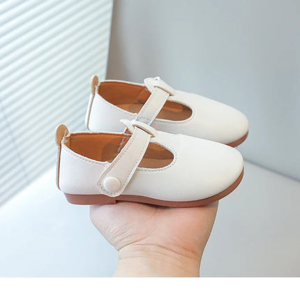 Toddlers Girls Leather Shoes Princess Sweet Simple Classic Kids Leather Flats for Medium Girl Children Dress Shoes for Wedding