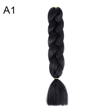 Synthetic Jumbo Braids Hair 24Inch Braiding Hair Extensions Ombre Fake Hair For Crochet Box Braid Blue Purple for Women