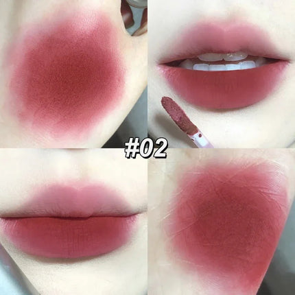 6 Color Long-Lasting Waterproof Matte Velvet Lip Gloss Mist Liquid Matte Lipstick Non-stick Cup Lip Glaze Lip Makeup Cosmetics