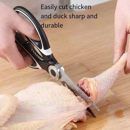 Multifunctional Kitchen Scissors Household Kill Fish Cut Vegetables Roast Broiler Bone Scissors Stainless Steel Scissors