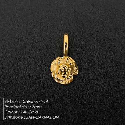 eManco Gold Color Stainless Steel Diverse Flower Charms Natural Style for DIY Jewelry  Everyday Use Factory Direct Sales