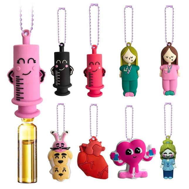 /KQM/Ampoule Bottle Opener Keychain Syringe-Shaped Cutter Nurse Doctor Aid Medication Vial Breaker Tool