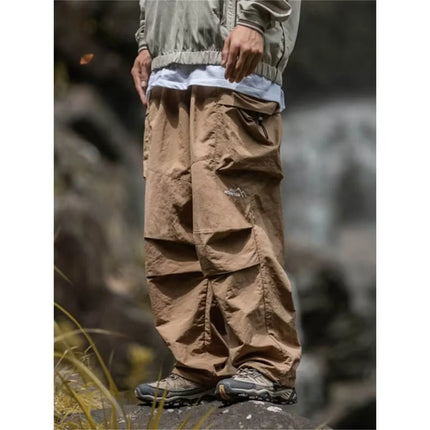New Trendy New Men's Spring/Summer Breathable Outdoor Cargo Parachute Pants Leisure Hiking Mountaineering Water-resist Pants