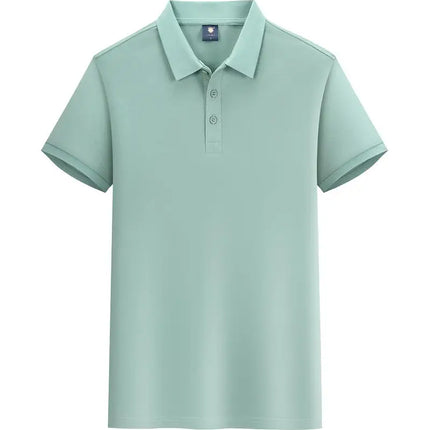 Summer 100% cotton overalls polo shirt custom company logo embroidered lapel short-sleeve T-shirt printing