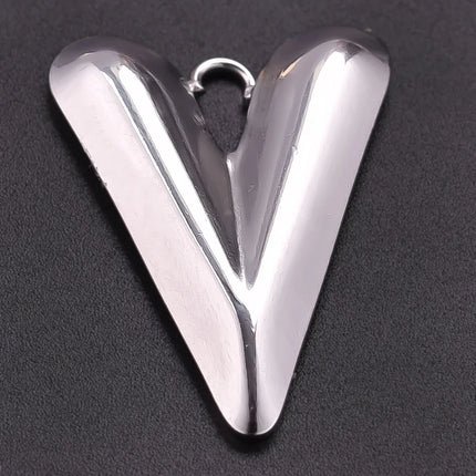 Breloque Metal Love Stainless Steel Flower Pendants For Jewelry Making Earrings Bracelets Headwear DIY Heart Charms Accessories