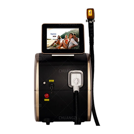Portable 808 3wave Diode Laser Permanent Hair Remove Fast Depilation Painfree Follicle Penetration Skin Rejuvenation Device