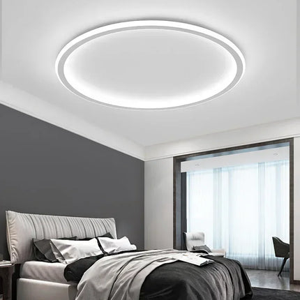 LED Modern Ultra-Thin Ceiling Light, Living Room, Bedroom, Balcony, Gold Black Circular Ceiling Light, Home Decoration Lighting