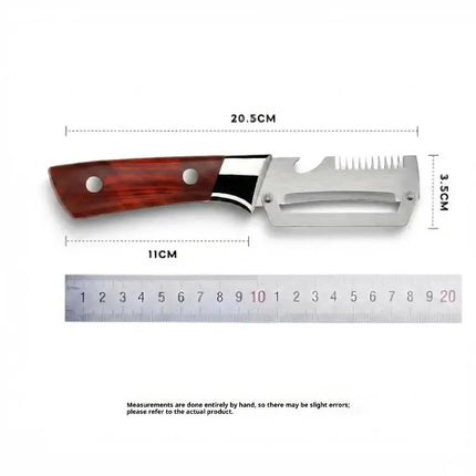 3-in-1 Serrated Peeling Knife Premium Vegetable Peeler With Handle And Bottle Opener Kitchen Tool