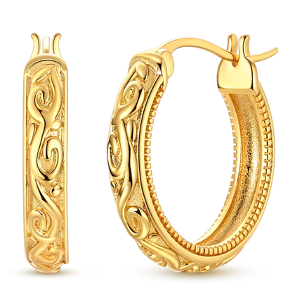 Women original 925 Silver Golden Glowing Firefly Stud Earring Bilayer Round Droplets Heart Gold Hoop Earrings Party Jewelry Gift
