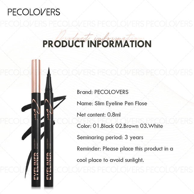 1PC Ultra-thin Waterproof Liquid Eyeliner Quick Dry Smooth Eye Liner Long Last Lower Eyelash Pen  Makeup Cosmetics