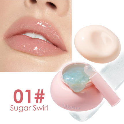 Little Round Jar Multi-Color Jelly Lip Balm for Lips and Cheeks Vibrant Colors Moisturizing and Nourishing Lip Nectar