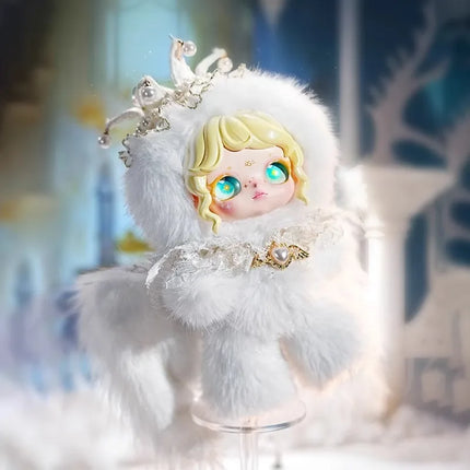Dumia Snow Trace Secret Language Vinyl Plush Blind Box Doll Mobile Angel Girl Skeleton Toy For Birthday Gift