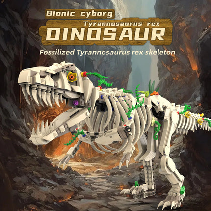 Motorized Dinosaur Building Blocks Jurassic DIY Model STEM Educational Construction Toy Boys Kids Birthday Xmas Gift