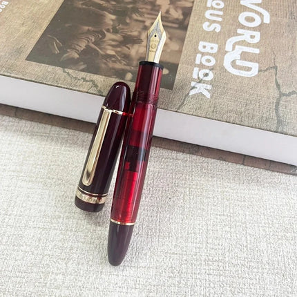 Wing Sung 630 Brief Fountain Pen Iraurita Nib 0.5~0.7mm Nib Piston Resin Gold Clip Pen Stationery Business Gifts Writing