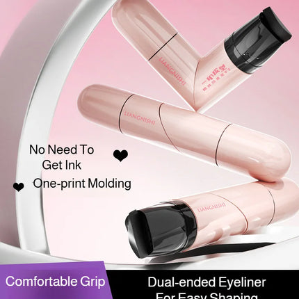 Eyeliner for Beginners Sweat-proof Double-headed Eyeliner Smudge-Proof Eyeliner Waterproof Double-Wing Integrated Eyeliner Stamp