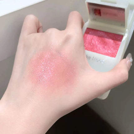 MP3 Slide Up Dough Cheek Texture Satin Powder Blusher Nude Makeup tender Naturally Rouge Powder Powder Blush Entropy Cream