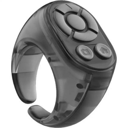 Transparent Scrolling Ring Remote for TikTok YouTube Instagram Video Scroller Page Turner Clicker Bluetooth Camera Shutter
