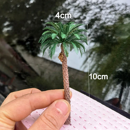 3pcs Brass Etched Model Palm trees 3.94" (100mm) landscape model train railway/railroad layout scenery DIY miniature manualidad