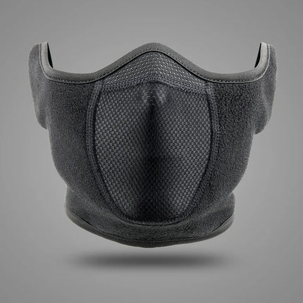 Fashion Winter Thermal Balaclava Full Face Mask Skiing Hat Bandana Hat Windproof Snowboard Scarves Women's Men Helmet Cap Black